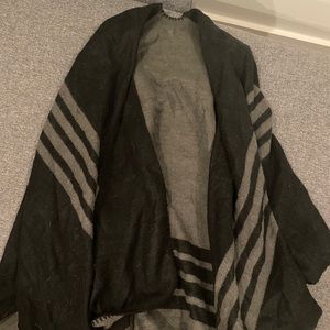 Shawl Over the Shoulder Sweater Poncho Reversible